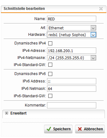 Öffentliche IPv4 Adresse trotz CGNAT (mit Sophos UTM RED Tunnel)